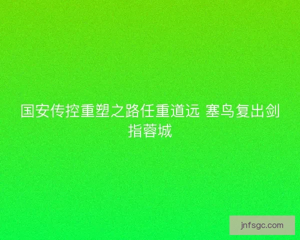 国安传控重塑之路任重道远 塞鸟复出剑指蓉城